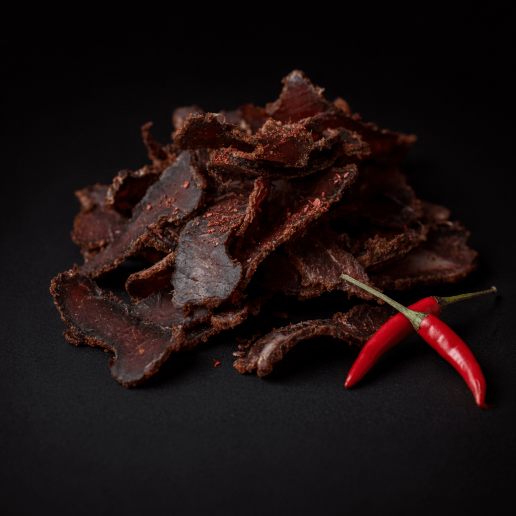 Chilli Biltong – Grass-Fed Sliced Beef | High Protein Snack