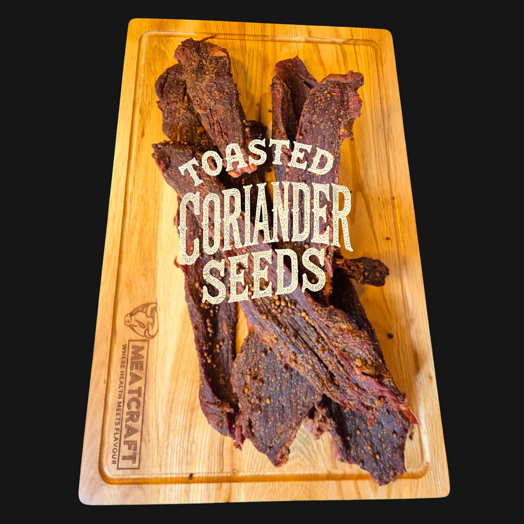 Coriander Biltong 500g – Grass-Fed Premium Beef | Air-Dried Snack