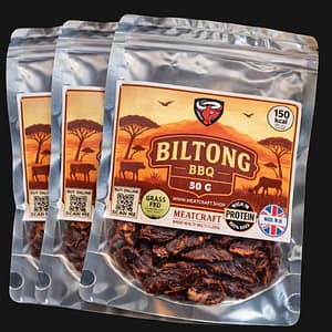 BBQ Biltong 150g sliced – Grass-Fed Premium Beef | High Protein Snack