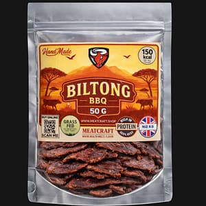 MeatCraft BBQ biltong 50g handcrafted air-dried beef snack UK