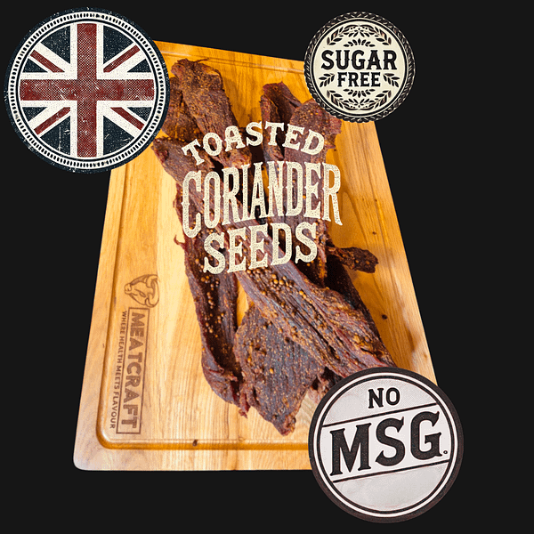 Coriander Biltong - Premium British Beef 500g | Whole - Free UK Shipping