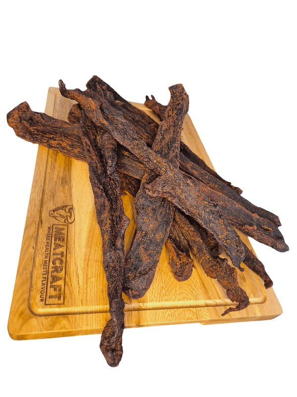 Whole BBQ Biltong – Premium Beef, 500g – Free Shipping!